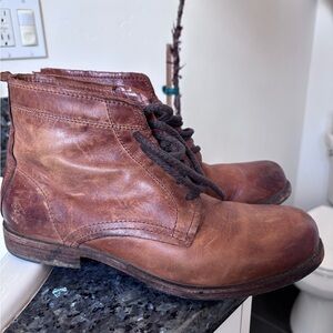 Men's Brown Leather FRYE Boots 9.5